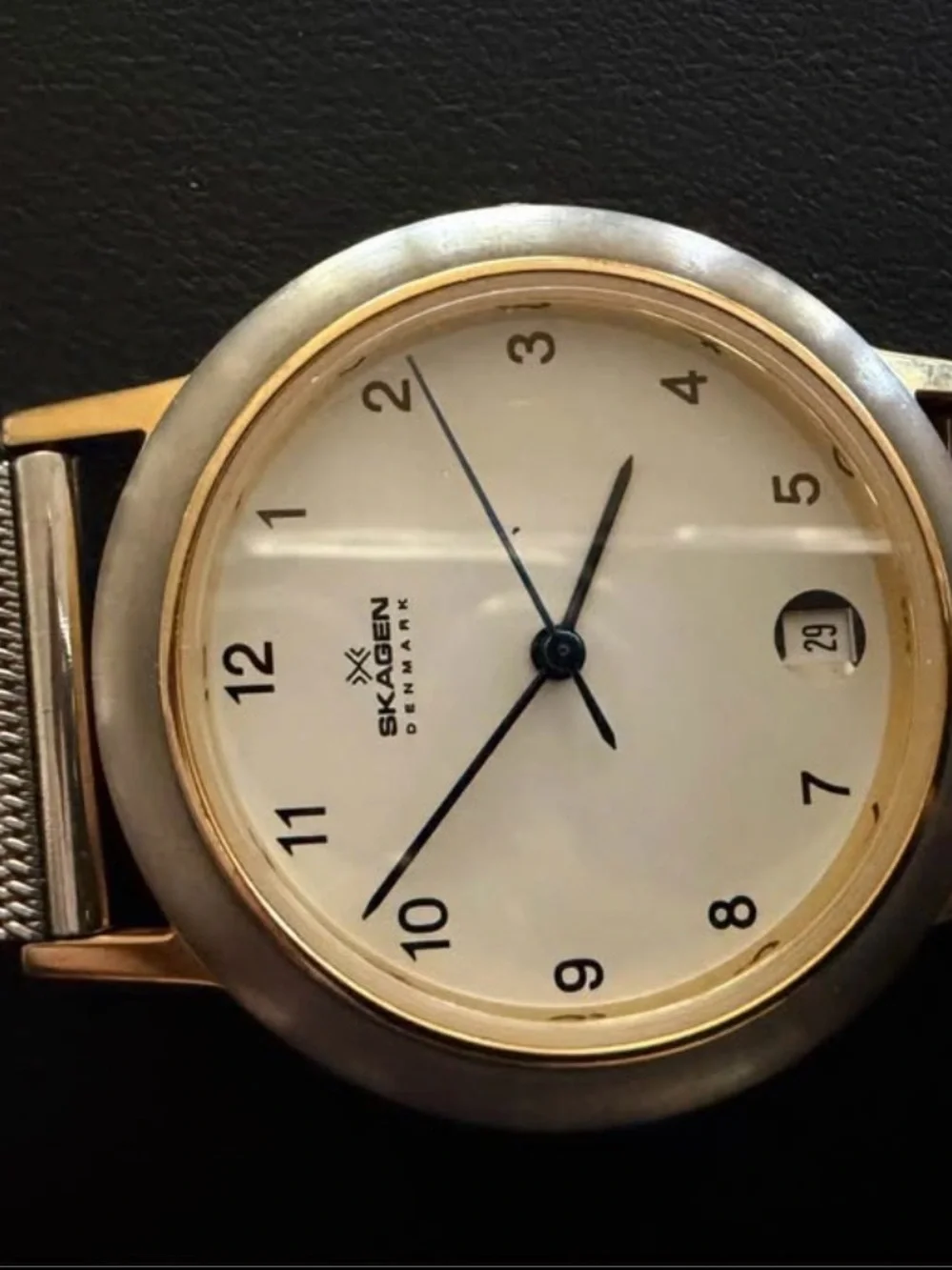 Skagen Denmark Ultra-Slim Gold-Tone Mesh Watch
